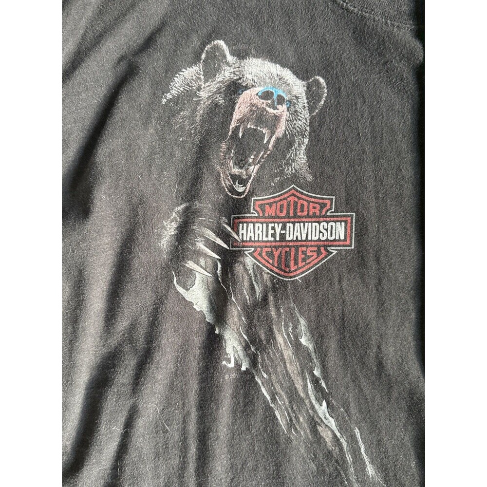 Rocky Top Harley-Davidson Bear Graphic T Shirt Pigeon Forge TN 4XL Black